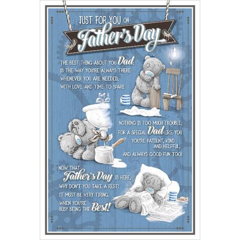 Father's Day Poem Me to You Bear Fathers Day Card £2.49